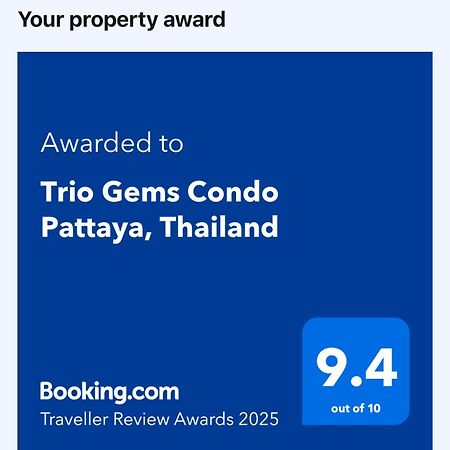 Trio Gems Condo Pattaya, Thailand Jomtien Beach Exteriör bild